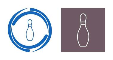 Unique Bowling Pin Vector Icon