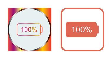 Unique Full Battery Vector Icon