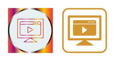 Video Streaming Vector Icon