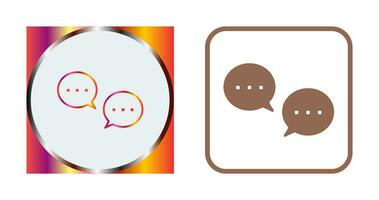 Unique Conversation Bubbles Vector Icon