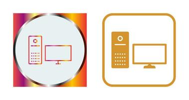 Unique Computer Vector Icon