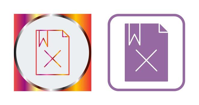 Unique Delete Vector Icon