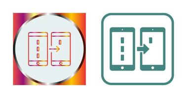 Unique Data Transfer Vector Icon