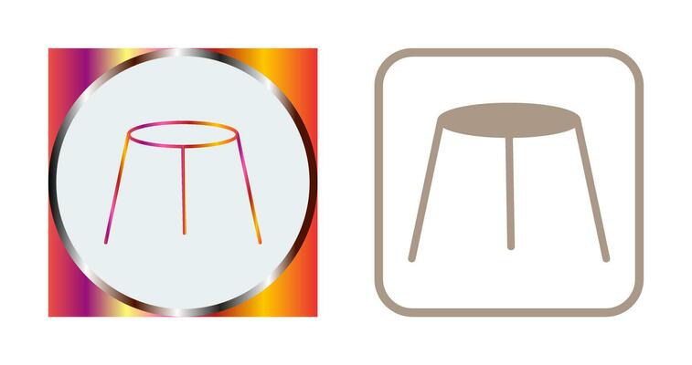 Unique Stool Vector Icon