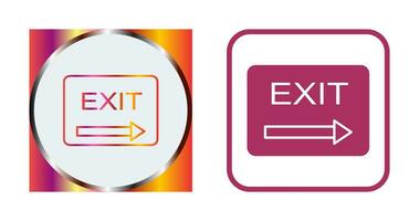 Unique Exit Vector Icon