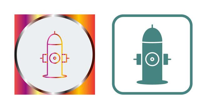 Unique Hydrant Vector Icon