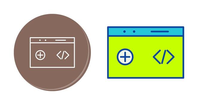 Unique Clean Code Vector Icon