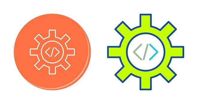 Unique Code Optimization Vector Icon
