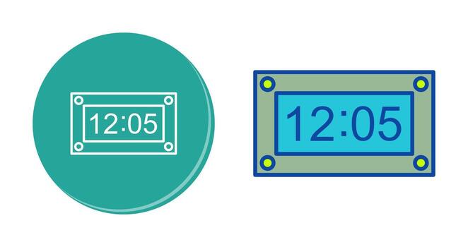 icono de vector de temporizador único