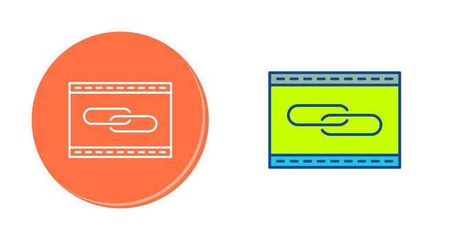 Unique Link Optimization Vector Icon
