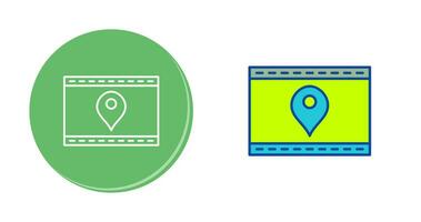 Unique Location Web Advertising Vector Icon