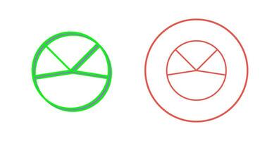 icono de vector de análisis de gráfico circular