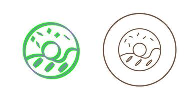 Cream Doughnut Vector Icon