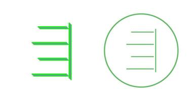 Unique Right Align Vector Icon