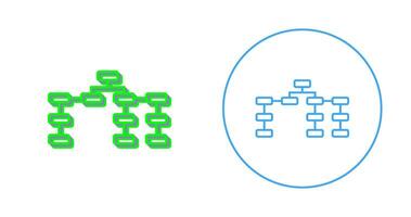 Unique Seo Structure Vector Icon
