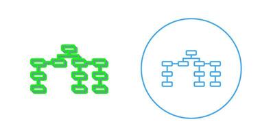 icono de vector de estructura de seo único