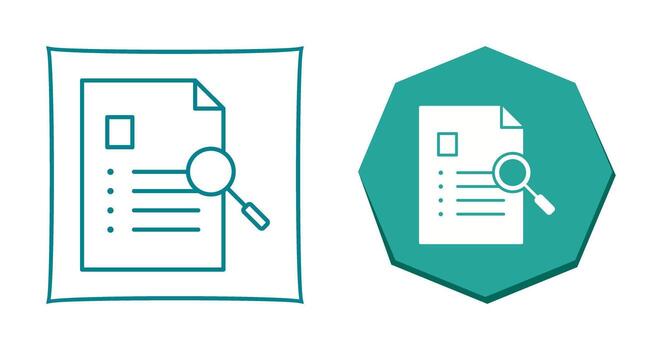 Unique Case Study Vector Icon
