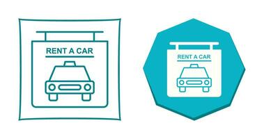 Rent a Car Vector Icon