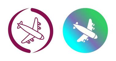 Landing Airplane Vector Icon