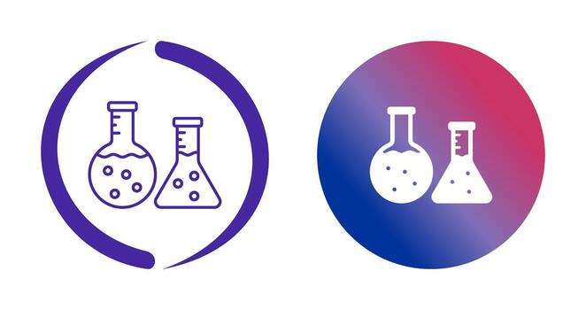 icono de vector de matraz