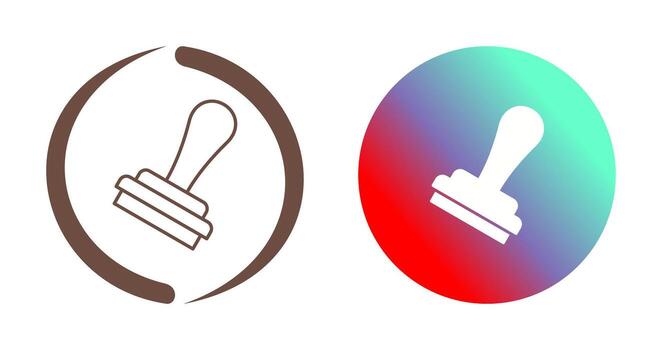icono de vector de sello