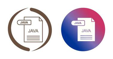 icono de vector de java