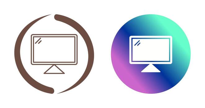 icono de vector de computadora