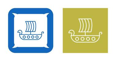 Viking Ship Vector Icon