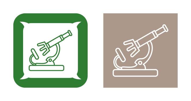 icono de vector de microscopio