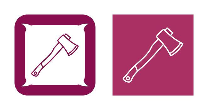 icono de vector de hacha