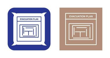 Evacuation Plan Vector Icon