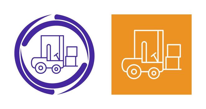 Forklifter Vector Icon