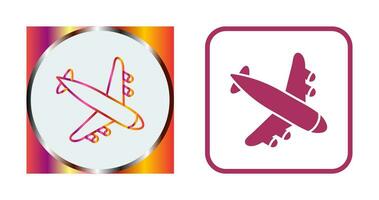 Landing Airplane Vector Icon