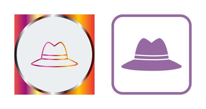 icono de vector de sombrero
