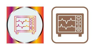 icono de vector de monitor de frecuencia cardíaca