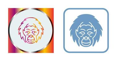 Orangutan Vector Icon