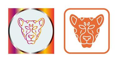 icono de vector de leopardo