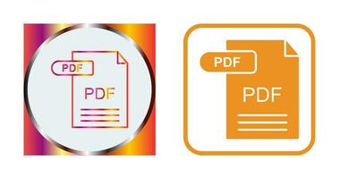 icono de vector de pdf