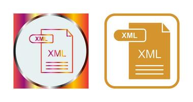 icono de vector xml