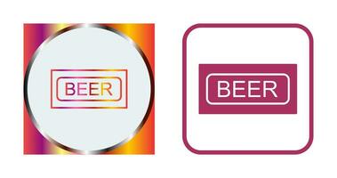 Beer Sign Vector Icon