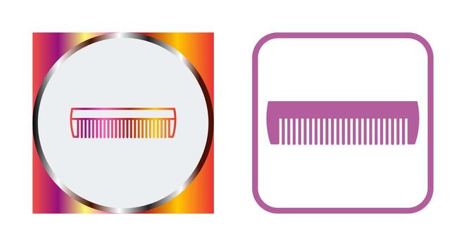 icono de vector de peine