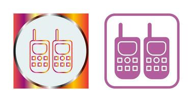 icono de vector de walkie-talkie