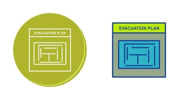 Evacuation Plan Vector Icon