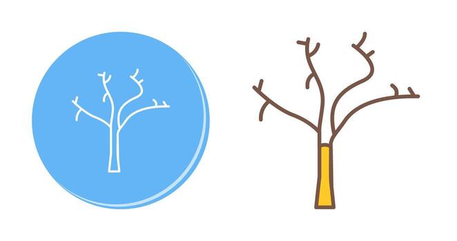 Tree with no Leaves Vector Icon