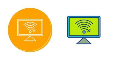 Disconnected Network Vector Icon