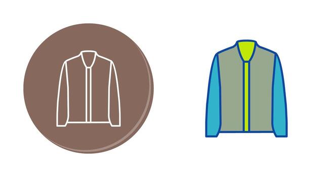 icono de vector de chaqueta