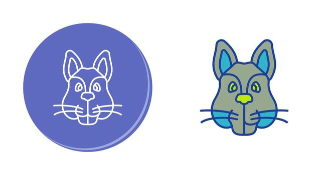 icono de vector de ardilla