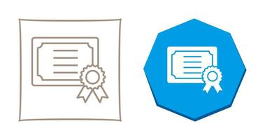 Certificate Vector Icon