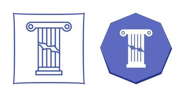 Broken Pillar Vector Icon