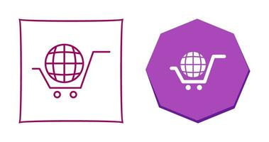 Global Shopping Vector Icon